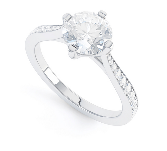 3 Carat Round Cut Diamond Engagement Ring for Women, Wedding Ring