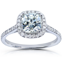 2 Carat Cushion Cut Diamond Engagement Ring for Women, Wedding Ring