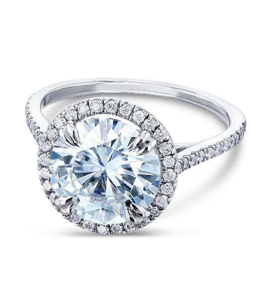 3.5 Carat Round Cut Diamond Engagement Ring for Women, Wedding Ring