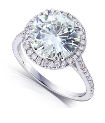 3.5 Carat Round Cut Diamond Engagement Ring for Women, Wedding Ring
