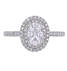 1.5 Carat Oval Cut Diamond Engagement Ring for Women, Wedding Ring