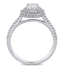 1.5 Carat Oval Cut Diamond Engagement Ring for Women, Wedding Ring
