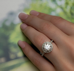 1.5 Carat Round Cut Diamond Engagement Ring for Women, Wedding Ring
