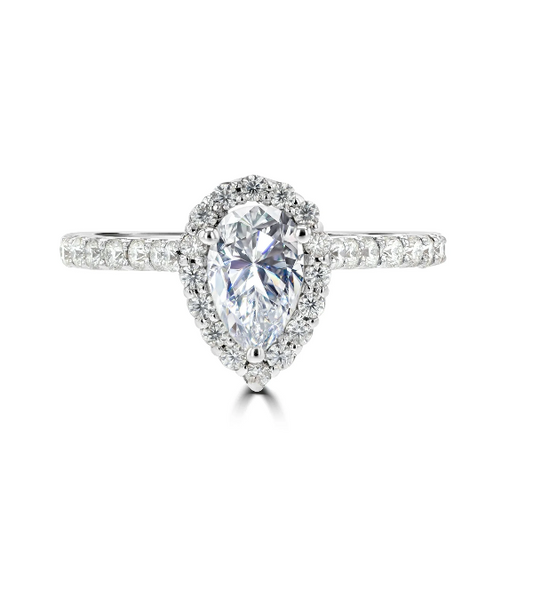 2 Carat Pear Cut Diamond Engagement Ring for Women, Wedding Ring