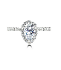 2 Carat Pear Cut Diamond Engagement Ring for Women, Wedding Ring