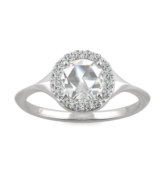 2 Carat Rose Round Cut Diamond Engagement Ring for Women, Wedding Ring