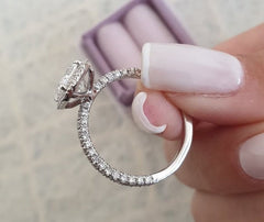 2.5 Carat Radiant Cut Diamond Engagement Ring For Women, Wedding Ring