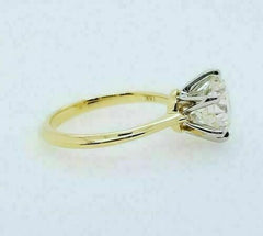 4 Carat Round Cut Diamond Engagement Ring for Women, Wedding Ring