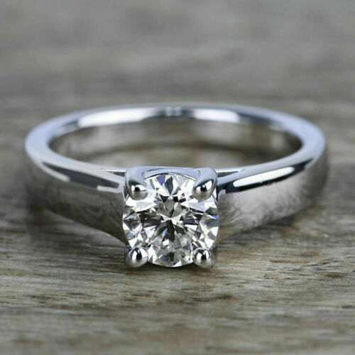 1.5 Carat Round Cut CVD Lab Grown Diamond Engagement Ring For Women, Wedding Ring