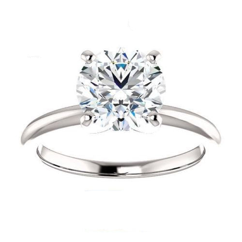 3 Carat Round CVD Lab Grown Diamond Engagement Ring for Women, Solitaire Engagement Ring, Anniversary Gifts, Christmas Gifts, Promise Ring