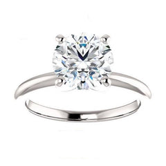 3 Carat Round CVD Lab Grown Diamond Engagement Ring for Women, Solitaire Engagement Ring, Anniversary Gifts, Christmas Gifts, Promise Ring