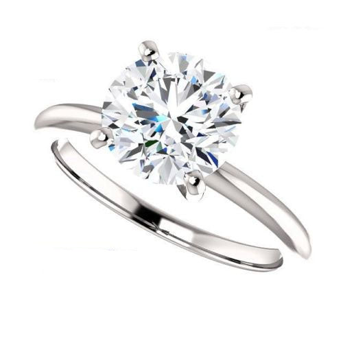 3 Carat Round CVD Lab Grown Diamond Engagement Ring for Women, Solitaire Engagement Ring, Anniversary Gifts, Christmas Gifts, Promise Ring