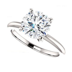 3 Carat Round CVD Lab Grown Diamond Engagement Ring for Women, Solitaire Engagement Ring, Anniversary Gifts, Christmas Gifts, Promise Ring