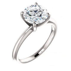 3 Carat Round CVD Lab Grown Diamond Engagement Ring for Women, Solitaire Engagement Ring, Anniversary Gifts, Christmas Gifts, Promise Ring
