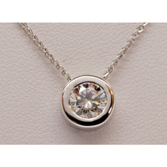 1.5 CT Round Cut Diamond Charm Pendant For Women, Wedding Pendant, Christmas Gifts