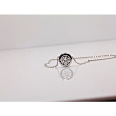 1.5 CT Round Cut Diamond Charm Pendant For Women, Wedding Pendant, Christmas Gifts