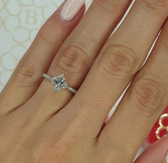 3 Carat Radiant Cut Diamond Engagement Ring for Women, Wedding Ring