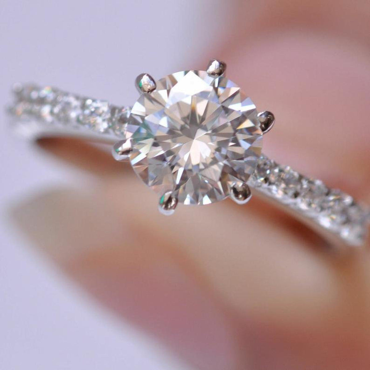 2.5 Carat Round Cut Diamond Engagement Ring for Women, Wedding Ring