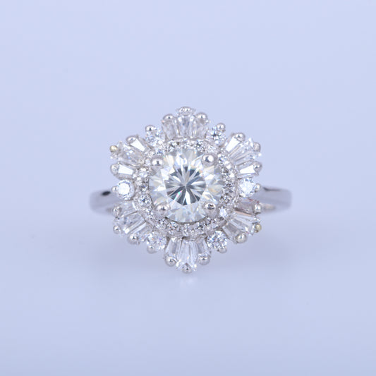1.5 Carat Round Cut Diamond Engagement Ring for Women, Wedding Ring
