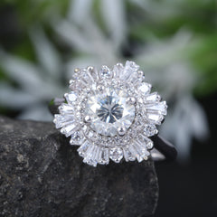 1.5 Carat Round Cut Diamond Engagement Ring for Women, Wedding Ring