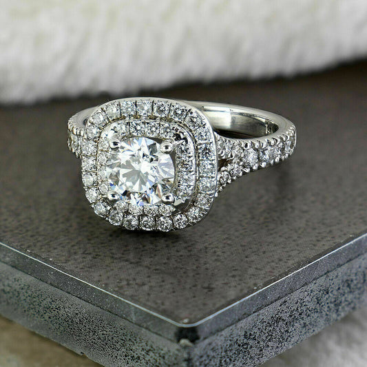 1 Carat Round Cut Diamond Engagement Ring for Women, Wedding Ring