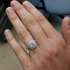 1 Carat Round Cut Diamond Engagement Ring for Women, Wedding Ring