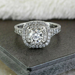 1 Carat Round Cut Diamond Engagement Ring for Women, Wedding Ring