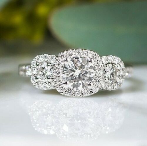 2 Carat Round Cut Diamond Engagement Ring for Women, Wedding Ring