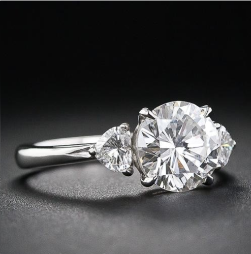 3 Carat Round Cut Diamond Engagement Ring for Women, Wedding Ring