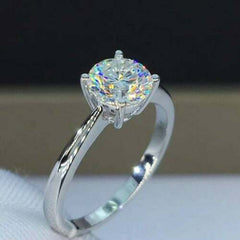 3 Carat Round Cut Diamond Engagement Ring for Women, Wedding Ring