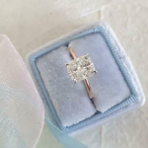2.5 Carat Elongated Cushion Cut Diamond Engagement Ring for Women, Wedding Ring, Anniversary Gift For Her