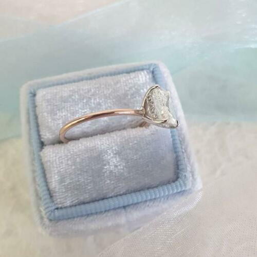 2.5 Carat Elongated Cushion Cut Diamond Engagement Ring for Women, Wedding Ring, Anniversary Gift For Her