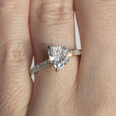 2.5 Carat Trillion Cut  Engagement Ring For Women, Wedding Ring