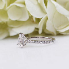 3 carat pear cut daimond engagement ring for women,Wedding Ring