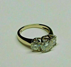 3.5 Carat Round Cut Diamond Engagement Ring for Women, Wedding Ring