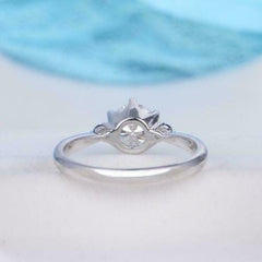 1.5 Carat Round Cut Diamond Engagement Ring For Women, Three Stone Ring, Wedding Ring