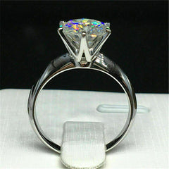 2.5 Carat Round Cut CVD Lab Grown Diamond Engagement Ring for Women, Anniversary Gifts, Wedding Ring
