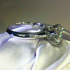 2.5 Carat Round Cut CVD Lab Grown Diamond Engagement Ring for Women, Anniversary Gifts, Wedding Ring