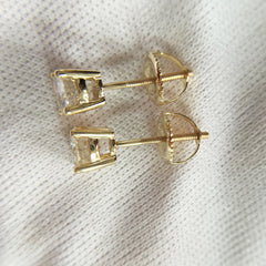 3 TCW Round Cut Diamond Stud Earrings For Women, Christmas Gifts, Anniversary Gifts