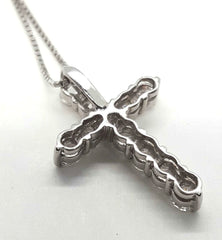 3.30 TCW Round Cut Diamond Cross Pendant For Women, Charm Pendant, Anniversary Gifts, Christmas Gifts