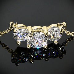 4 TCW Round Cut Diamond Charm Pendant For Women, Christmas Gifts, Wedding Pendant