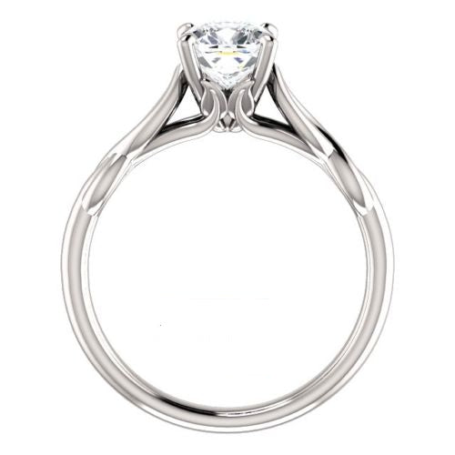 1.5 Carat Cushion CVD Lab Grown Diamond Engagement Ring for Women, Twisted Ring, Anniversary Gifts, Christmas Gifts, Wedding Ring
