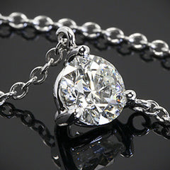 3 CT Round Cut Diamond Charm Pendant For Women, Wedding Pendant, Engagement Pendant