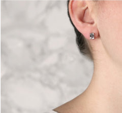 5 TCW Emerald Cut Diamond Stud Earrings For Women, Engagement Earrings, Wedding Earrings, Christmas Gifts