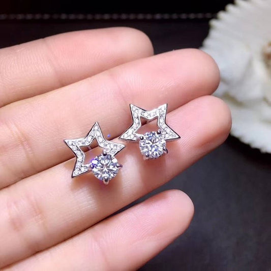 2.3 TCW Round Cut Diamond, Stud Earrings For Women, Unique Earrings, Wedding Earrings, Christmas Gifts
