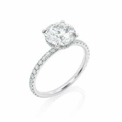 2 Carat Round Cut CVD Lab Grown Diamond, Engagement Ring for Women, Wedding Ring