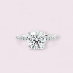 2 Carat Round Cut CVD Lab Grown Diamond, Engagement Ring for Women, Wedding Ring