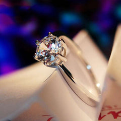 1.5 Carat Round Cut CVD Lab Grown Diamond Engagement Ring for Women, Wedding Ring, Promise Ring for Her