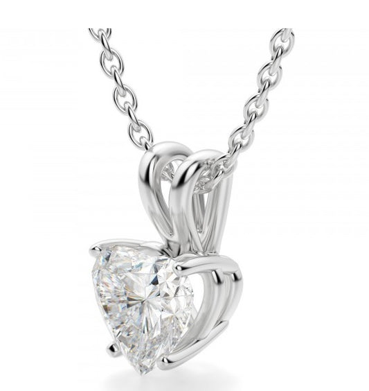 2.5 CT Heart Cut Diamond Charm Pendant For Women, Christmas Gifts, Anniversary Gifts