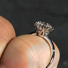 3 Carat Round Cut CVD Lab Grown Diamond Engagement Ring For Women, Anniversary Gifts, Wedding Ring